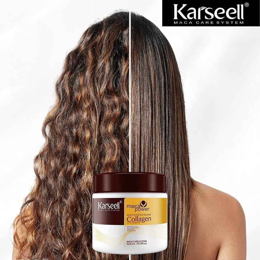 Karseell MACAPOWER® System: Mascarilla Capilar de Colágeno Premium 200ml + ¡GANE un Cepillo Moldeador 5 en 1!